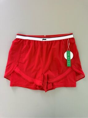 PENN Women's Red Tennis Pickleball Shorts with Shorts Liner - Large New w Tags